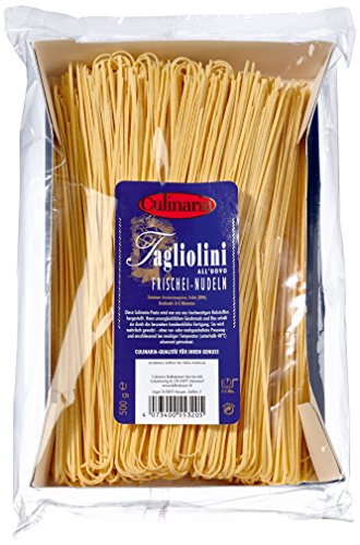 Culinaria Tagliolini all'uovo Frischei-Nudeln 1mm, 4 Ei, 5er Pack (5 x 500 g) von Culinaria