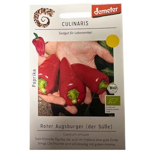 Culinaris 027 Paprika Roter Augsburger (Bio-Paprikasamen) von Culinaris