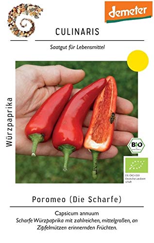 Culinaris 083 Würzpaprika Poromeo (ehemals Fresno) (Bio-Würzpaprikasamen) von Culinaris