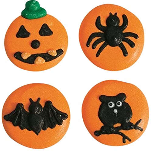 Halloween Button Sugar Pipings - 12 Piece Halloween Button Sugar Pipings - 12 Piece von Culpitt