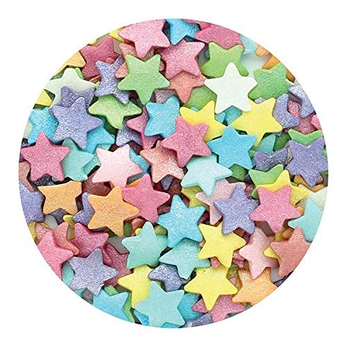 Jumbo Rainbow Stars Sprinkle Mix - 60g von Culpitt