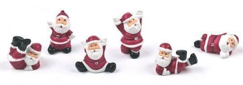 Culpitt Tumbling Santa Weihnachten Kuchen Dekoration 6er Set, Lustige und Festive Weihnachtsmann Dekorationen (5 Stück, Bunt, Multicolored) Culpitt Tumbling Santa Weihnachten Kuchen Dekoration 6er Set, Lustige und Festive Weihnachtsmann Dekorationen (5 Stück, Bunt, Multicolored) von Culpitt