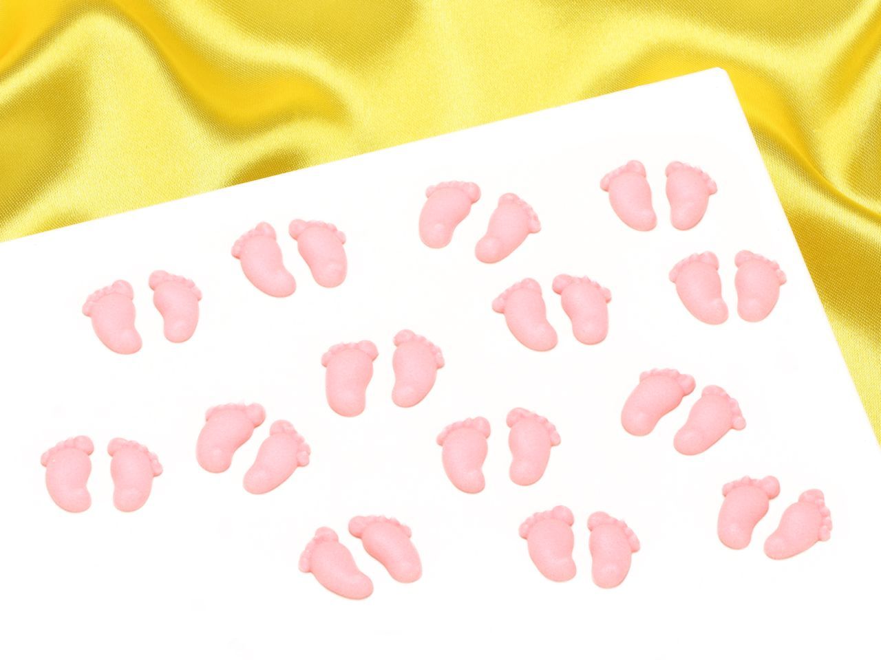 Zuckerdekor Babyfüßchen pink 24mm 100 Stück von Culpitt