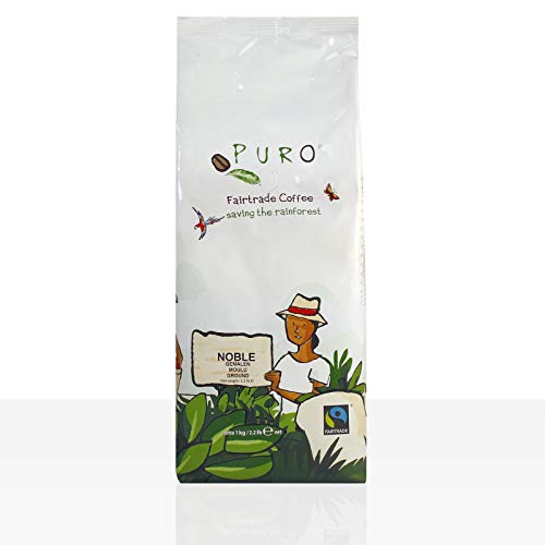 Miko Puro Noble Fairtrade - 1kg Crema Kaffee gemahlen von The Great Canadian Tea
