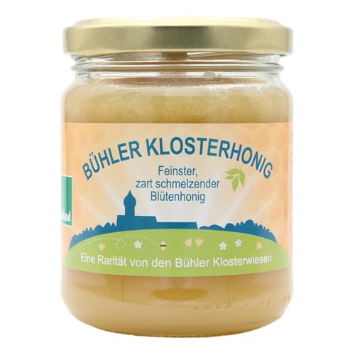 Bühler Klosterhonig 250 g Glas Bioland Qualität aus der Traditions Imkerei Immenstein im Schwarzwald von Cum Natura - Imkergut
