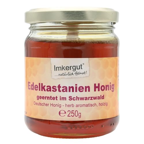Imkergut Edelkastanienhonig, Bio Honig bester Qualität, direkt vom Imker im Schwarzwald, 250g Glas von Cum Natura - Imkergut