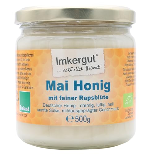 Imkergut Mai Honig 500g Glas, Bioland Qualität aus der Traditions Imkerei im Schwarzwald von Cum Natura - Imkergut