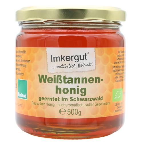 Imkergut Tannenhonig Schwarzwald, Bio Honig aus der Traditionsimkerei im Schwarzwald, 500g Glas von Imkergut