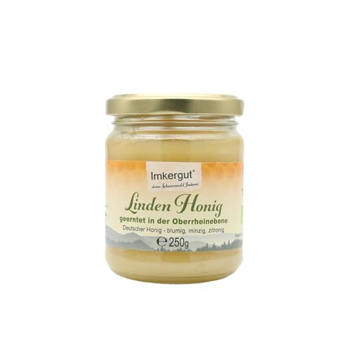 Deustcher Bio Lindenhonig, Bioland Qualität aus der Traditions Imkerei im Schwarzwald, 250g Glas, Imkergut von Cum Natura - Imkergut
