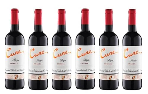 6x 0,75l - 2021er - Cune - Crianza - Rioja D.O.Ca. - Spanien - Rotwein trocken von Cune
