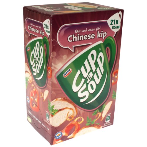 Unilever Chinesische Hühnersuppe, Coup a Soup, Tütensuppe, Tassensuppe, 21 x 175ml von Unox
