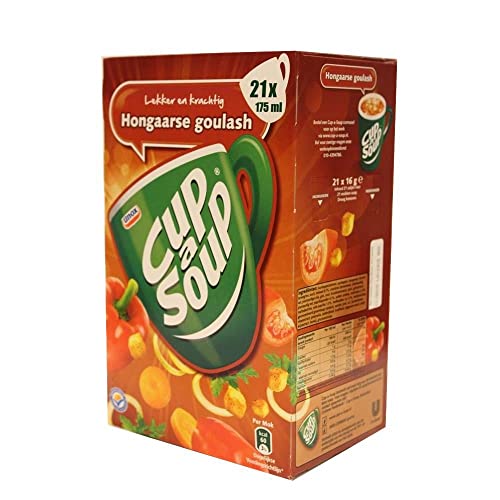 Unilever Ungarische Gulaschsuppe, Coup a Soup, Tütensuppe, Tassensuppe, 21 x 175ml von Unox