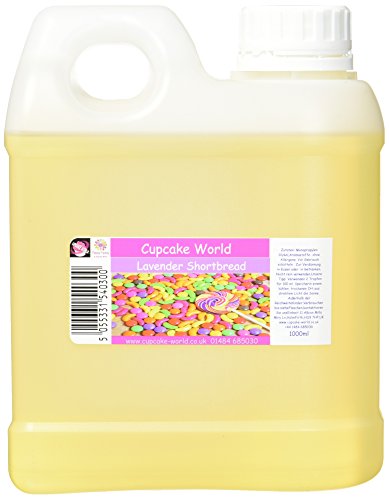 Cupcake World Intensiver Aromen Lavendel Butterkeks, 1er Pack (1 x 1 l) von Cupcake World