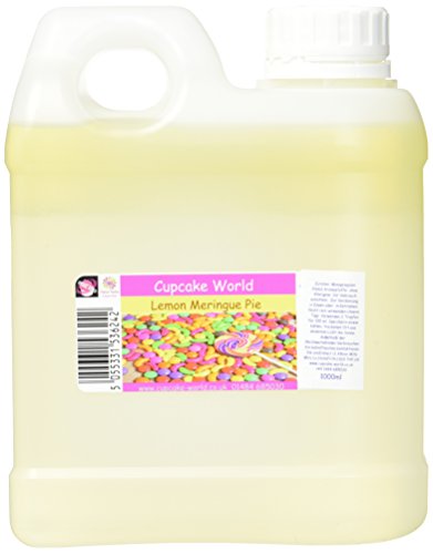 Cupcake World Intensiver Aromen mit Baisermasse gedeckter Muerbeteig mit Zitronen-cremefuellung, 1er Pack (1 x 1 l) von Cupcake World