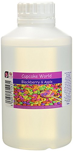 Cupcake World Intensiver AromenBrombeer und Apfel, 1er Pack (1 x 0.5 l) von Cupcake World