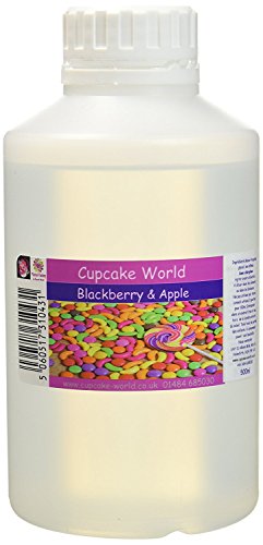 Cupcake World Intensiver AromenBrombeer und Apfel, 1er Pack (1 x 0.5 l) von Cupcake World