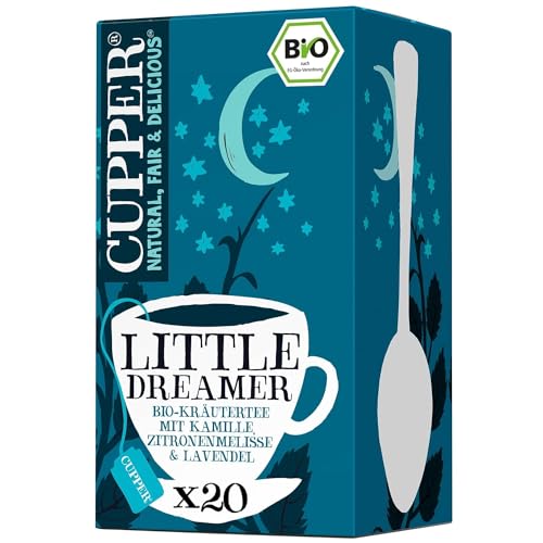 Cupper Bio Kräutertee mit Kamille, Zitronenmelisse und Lavendel, 20 Stück, 30 g von CUPPER