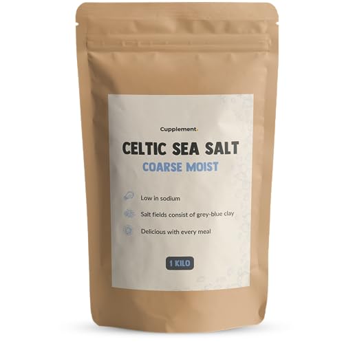 Cupplement Keltisches Meersalz 1 KG Grobes Salz - Celtic Sea Salt - Nicht Für die Salzmühle - Nicht Himalaya, Himalayasalz, Bio oder Feinmineralien - Herbamare - Reich an Magnesium, Kalzium, Kalium Cupplement Keltisches Meersalz 1 KG Grobes Salz - Celtic Sea Salt - Nicht Für die Salzmühle - Nicht Himalaya, Himalayasalz, Bio oder Feinmineralien - Herbamare - Reich an Magnesium, Kalzium, Kalium von Cupplement