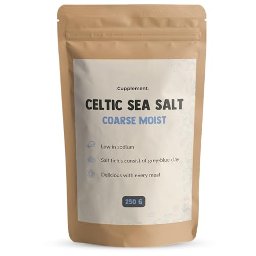 Cupplement - Keltisches Meersalz 250G - Grobes keltisches Meersalz - Grobes Salz von Cupplement