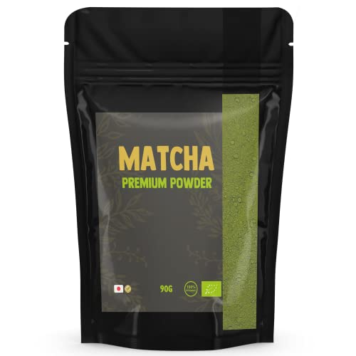 Cupplement - Matcha Premium 90 Gramm - Bio - Ohne Bambusbesen & Schneebesen - Kulinarisches Teepulver - Starter Set von Cupplement