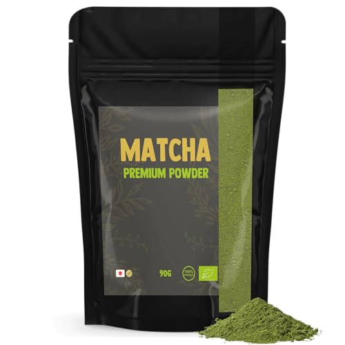 Cupplement Matcha Premium 90 Gramm Bio - Höchste Qualität Grüner - Ohne Bambusbesen & Schneebesen - Culunary - Starter Set - Latte - Besen - Japan - Pulver - Tee - Whisk - Beutel - Smoothies Cupplement Matcha Premium 90 Gramm Bio - Höchste Qualität Grüner - Ohne Bambusbesen & Schneebesen - Culunary - Starter Set - Latte - Besen - Japan - Pulver - Tee - Whisk - Beutel - Smoothies von Cupplement