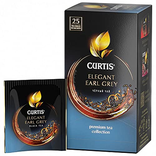 CURTIS TEA, ELEGANT EARL GREY, AROMATISIERTER SCHWARZER TEE MIT HELLEM BERGAMOTTE-AROMA, 25 SACHETS CURTIS TEA, ELEGANT EARL GREY, AROMATISIERTER SCHWARZER TEE MIT HELLEM BERGAMOTTE-AROMA, 25 SACHETS von Curtis
