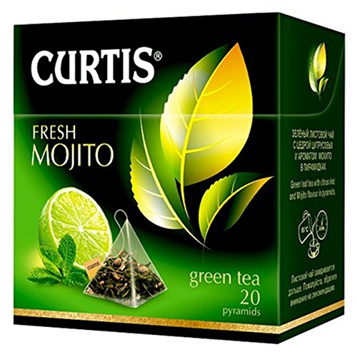 Curtis grüner Tee Fresh Mojito 20 Pyramidenbeutel Pyramid Tea von Curtis
