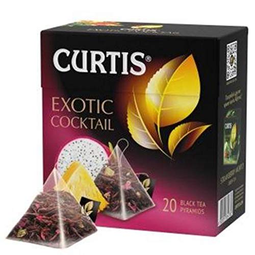 Curtis schwarzer Tee Exotic Cocktail 20 Pyramidenbeutel Pyramid Tea von Curtis