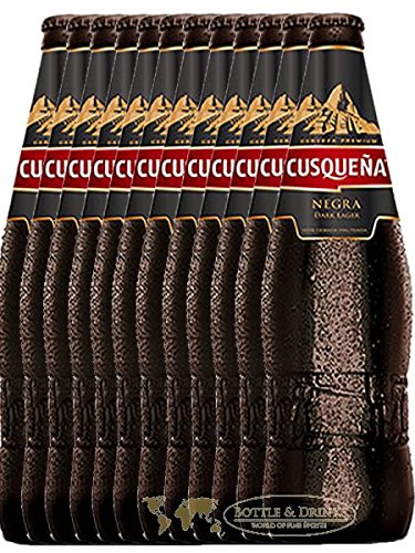 CUSQUENA Cerveza Malta Inka dunkel Peruanisches Bier 12 x 0,33 Liter von Cusquena