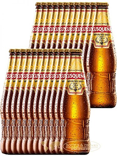 CUSQUENA Cerveza Malta Peruanisches Bier 24 x 0,33 Liter von Cusqueña