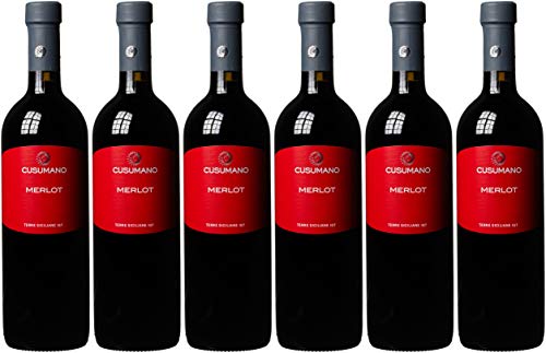 Cusumano Terre Siciliane Merlot IGT / trocken (6 x 0.75 l) von Cusumano