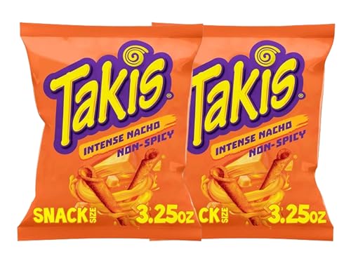 2x Takis Intense Nacho je 92,3g Tortilla Chips aus Mexiko Non Spicy von Cyngert