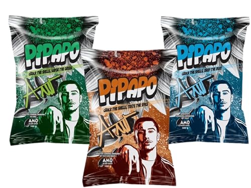 3x PIPAPO - AMO Sonnenblumenkerne Mix Pack mit Original, Taco & Salted Blue Geschmack je 100g 3x PIPAPO - AMO Sonnenblumenkerne Mix Pack mit Original, Taco & Salted Blue Geschmack je 100g von Cyngert