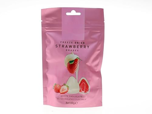 Gefriergetrocknete Erdbeeren mit Weißer Schokolade - Freeze Dried Strawberry Covered je 80g Gefriergetrocknete Erdbeeren mit Weißer Schokolade - Freeze Dried Strawberry Covered je 80g von Cyngert