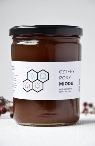 Buchweizenhonig 430g - Polnischer Rohhonig | Naturbelassener Imkerhonig | Dunkel & Intensiv | Hoher Nährstoffgehalt | 100% natürlich Buchweizenhonig 430g - Polnischer Rohhonig | Naturbelassener Imkerhonig | Dunkel & Intensiv | Hoher Nährstoffgehalt | 100% natürlich von Cztery Pory Miodu