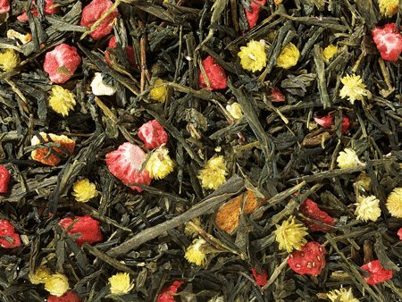 Grünteemi. Sencha Frühjahrs- melodie Erdbeer-/Orangen-Note aromatisiert, 1kg. Grünteemi. Sencha Frühjahrs- melodie Erdbeer-/Orangen-Note aromatisiert, 1kg. von D+B