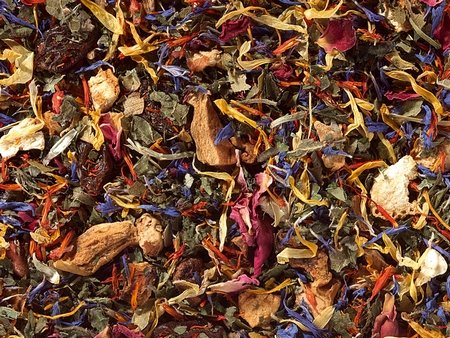 Kräuterteemischung Kräutertanz ohne Zusatz von Aroma, 1kg. Kräuterteemischung Kräutertanz ohne Zusatz von Aroma, 1kg. von D+B
