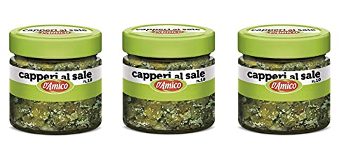 3x D'Amico Capperi al Sale Salzkapern Glas 70g Kapern von D'Amico