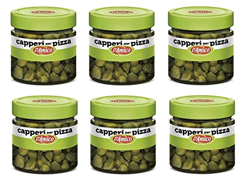 6x D'Amico Capperi per Pizza Kapern für Pizza Glas 100g 6x D'Amico Capperi per Pizza Kapern für Pizza Glas 100g von D'Amico
