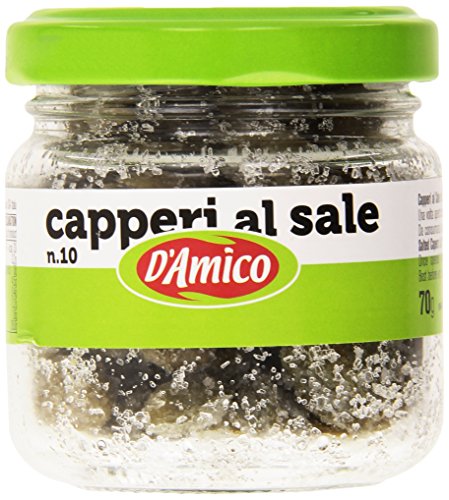D'Amico Capperi al Sale Salzkapern Glas 70g Kapern von Poiget
