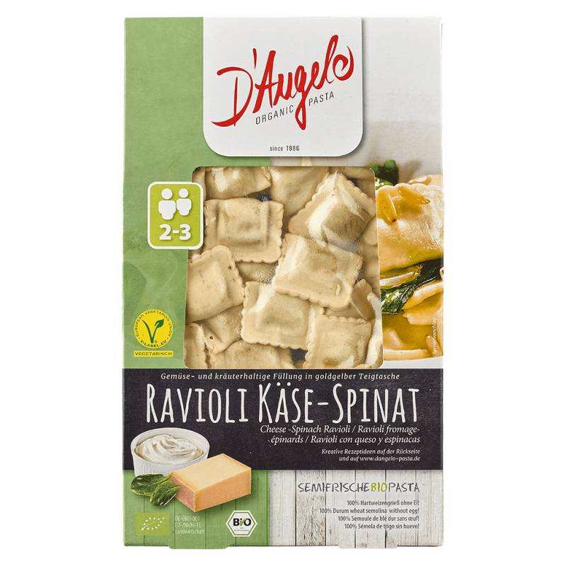 Bio Ravioli Käse-Spinat von D'Angelo