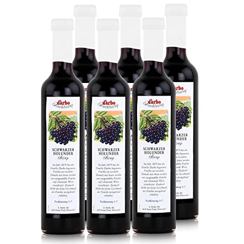 Darbo Fruchtsirup - Schwarzer Holunder - 6 x 0,50 l von Darbo
