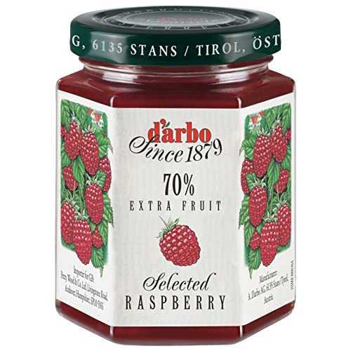 D'Arbo Himbeere Extra Obstkonserven, 200 g Glas von D'Arbo