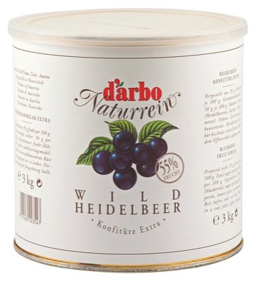 Darbo Konfitüre 3kg, Wildheidelbeer F55% von Darbo