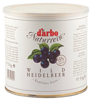 Darbo Konfitüre 3kg, Wildheidelbeer F55% von D'Arbo