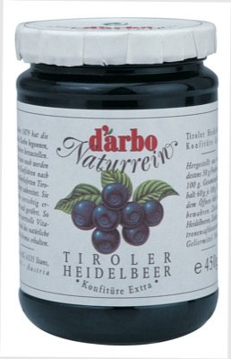 Darbo Nat. 450g, Heidelbeer 50% 6 x 450 g von D'Arbo