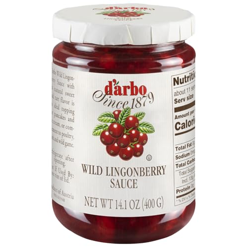 d'arbo Darbo Preiselbeeren wild 14.1 oz-Packung mit 6 von D'Arbo