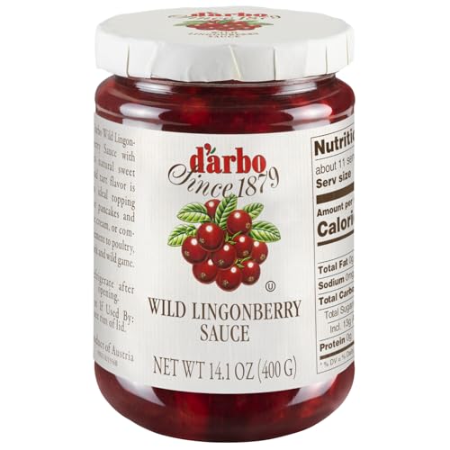 d'arbo Darbo Preiselbeeren wild 14.1 oz-Packung mit 6 von Darbo