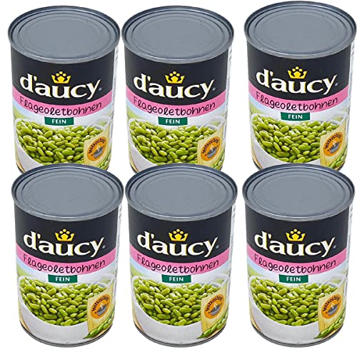 d'aucy Flageolets Extra Fin Grüne Bohnenkerne 6 x 400 Gramm Dose d'aucy Flageolets Extra Fin Grüne Bohnenkerne 6 x 400 Gramm Dose von d'aucy