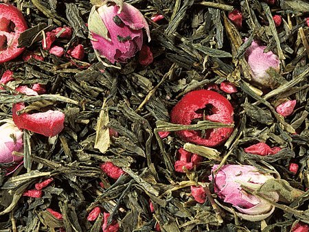 aromatisierter Grüner Tee - Sencha - CRANBERRY ROSE - 1kg von Dethlefsen & Balk
